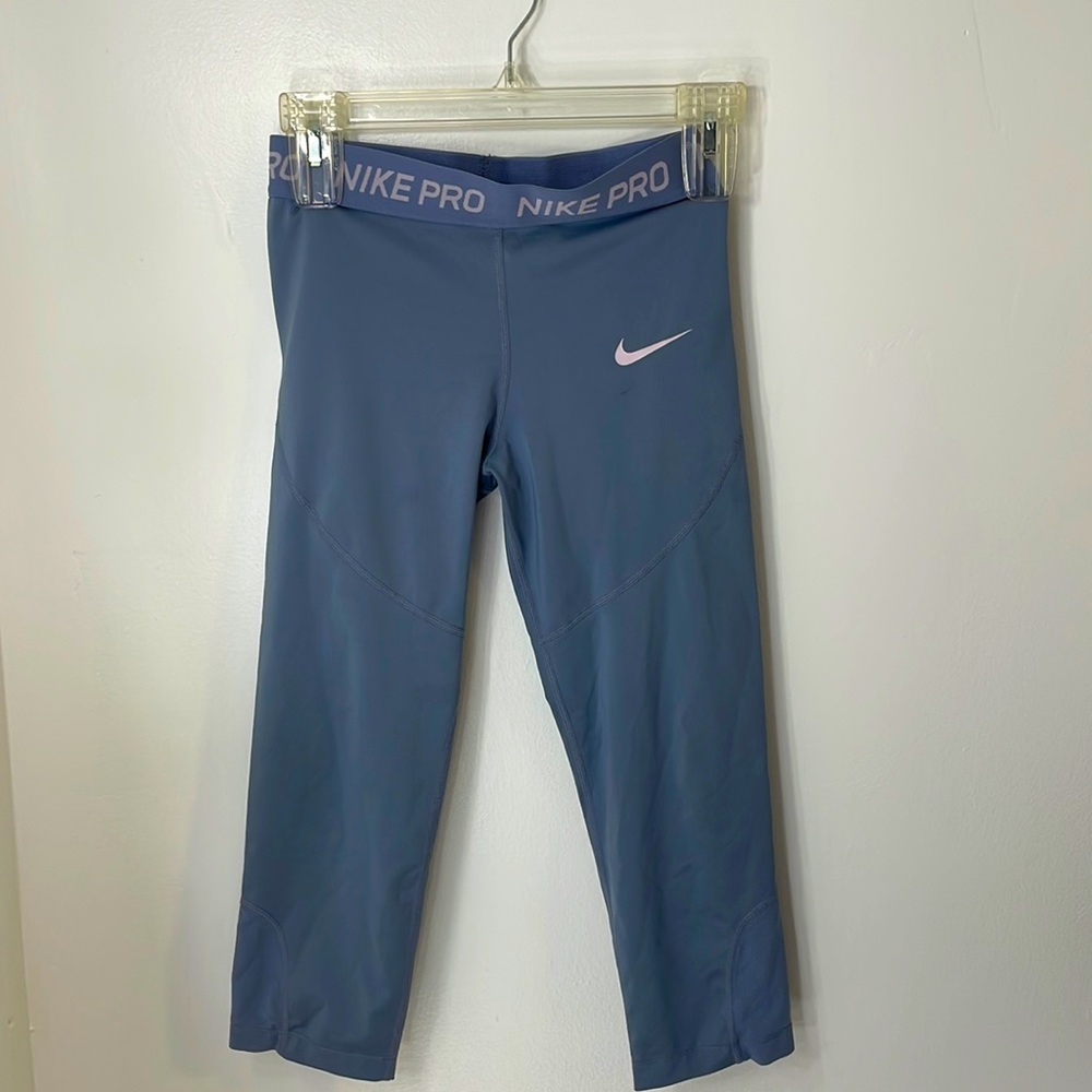 Blue Nike Pro XXS Leggings